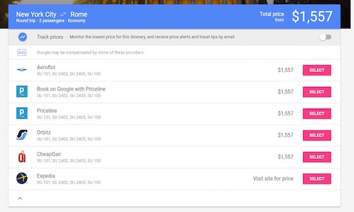 google flights